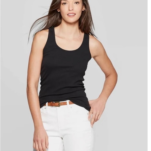 Black Racerback Tank - Picture 2 of 6